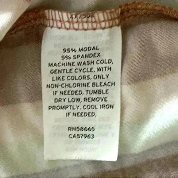 Nordstrom Striped Peasant Boho Ruffle SleeveFit Flare Mini Sun Dress Size M - Picture 12 of 15